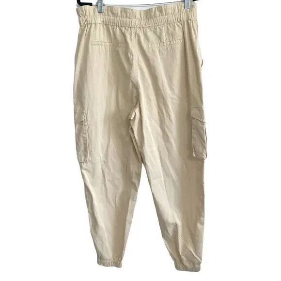 BLANKNYC Women's Cargo Pants Beige Drawstring Waist Jogger Style Size 30 - Picture 2 of 5